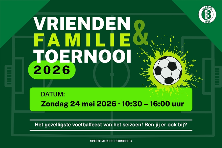 Vrienden & Familie toernooi 2026, doe jij mee?