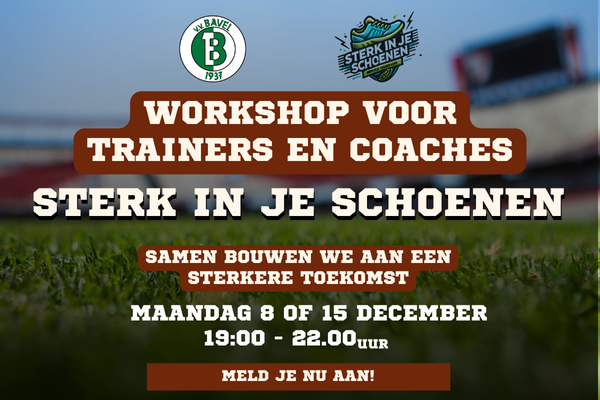 Workshop Sterk in je Schoenen bij v.v. Bavel