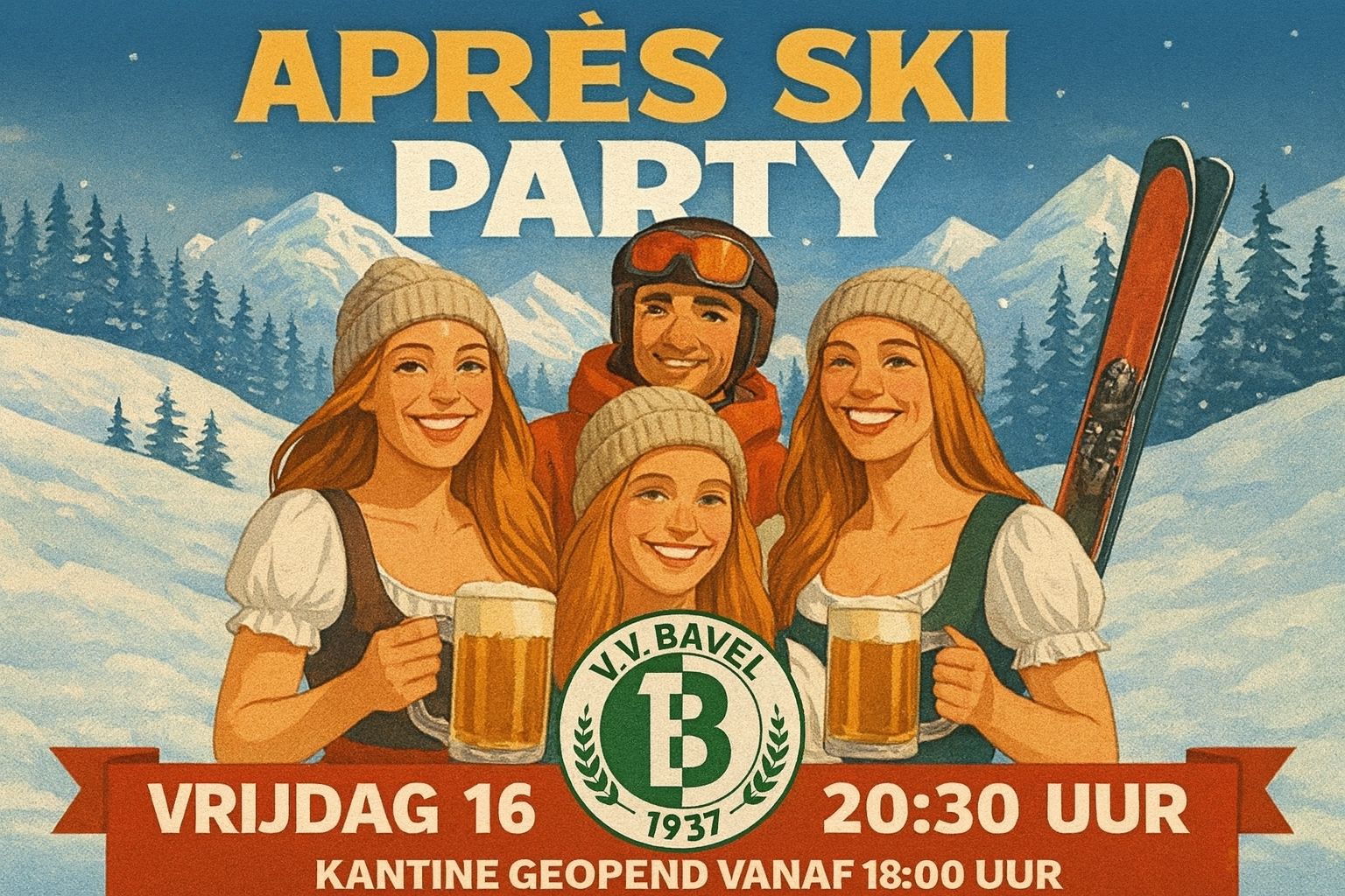Super Stars Toernooi met Après Ski Party op 16 januari